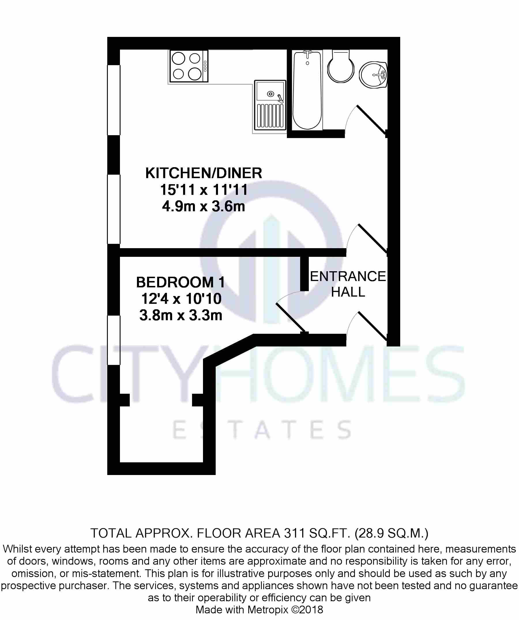 1 Bedrooms Flat to rent in Howard Close, Waltham Abbey EN9