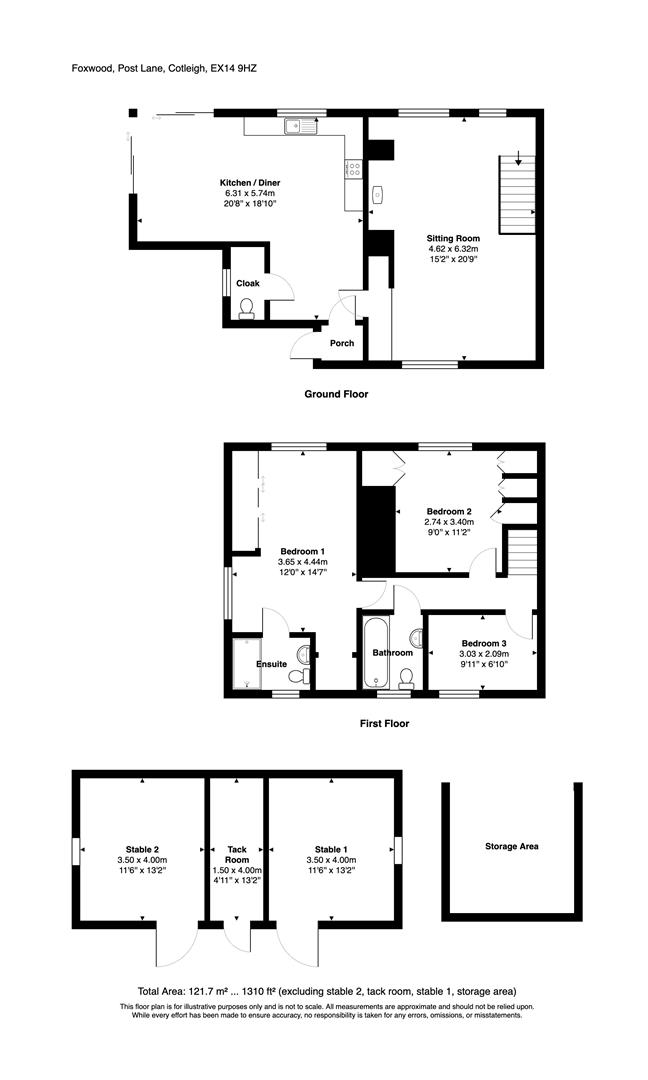 Foxwood, Post Lane, Honiton floorplan