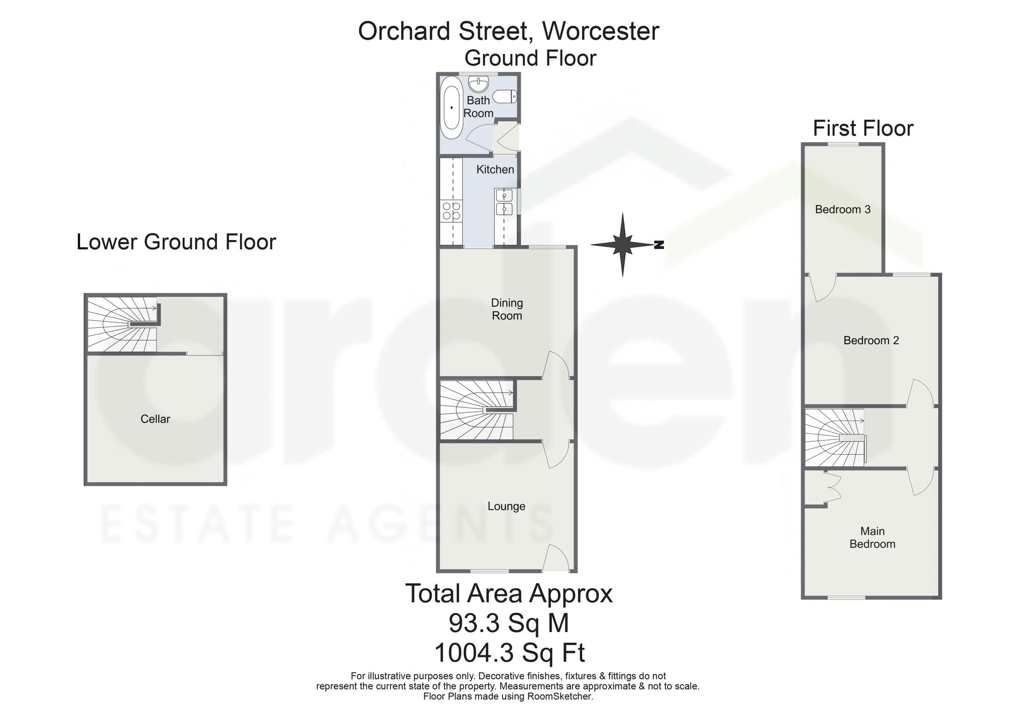 90 Orchard Street, Worcester floorplan