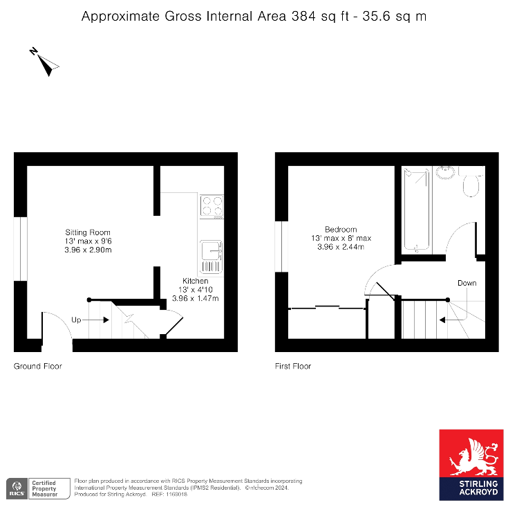 2 Woodbine Cottages,, Rusham Road, Surrey floorplan