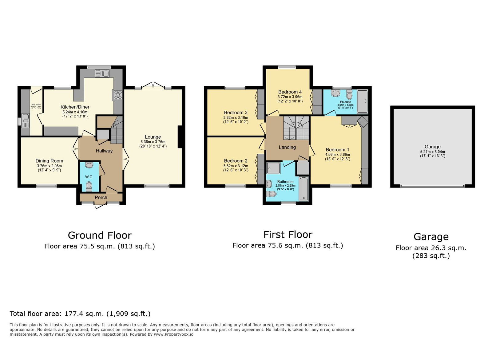 44, Punton Walk, Goole floorplan