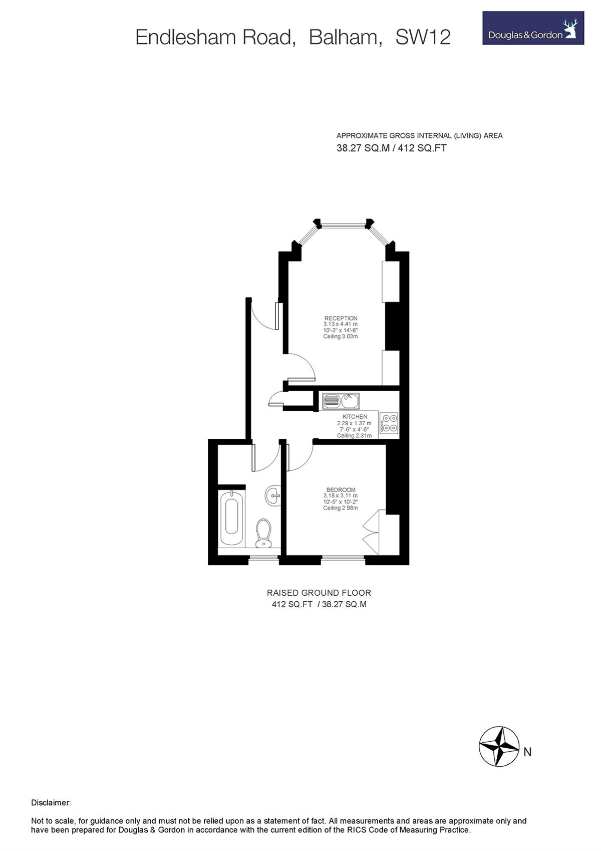 1 Bedrooms Flat for sale in Endlesham Road, London SW12