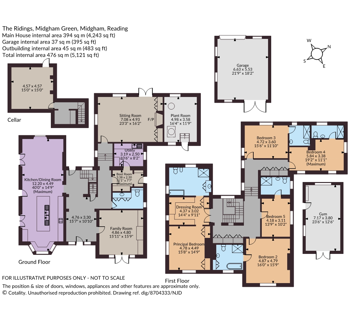 The Ridings,, Midgham Green, Reading floorplan