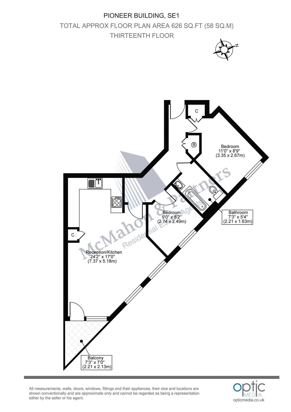 2 Bedrooms Flat to rent in Newington Causeway, London SE1