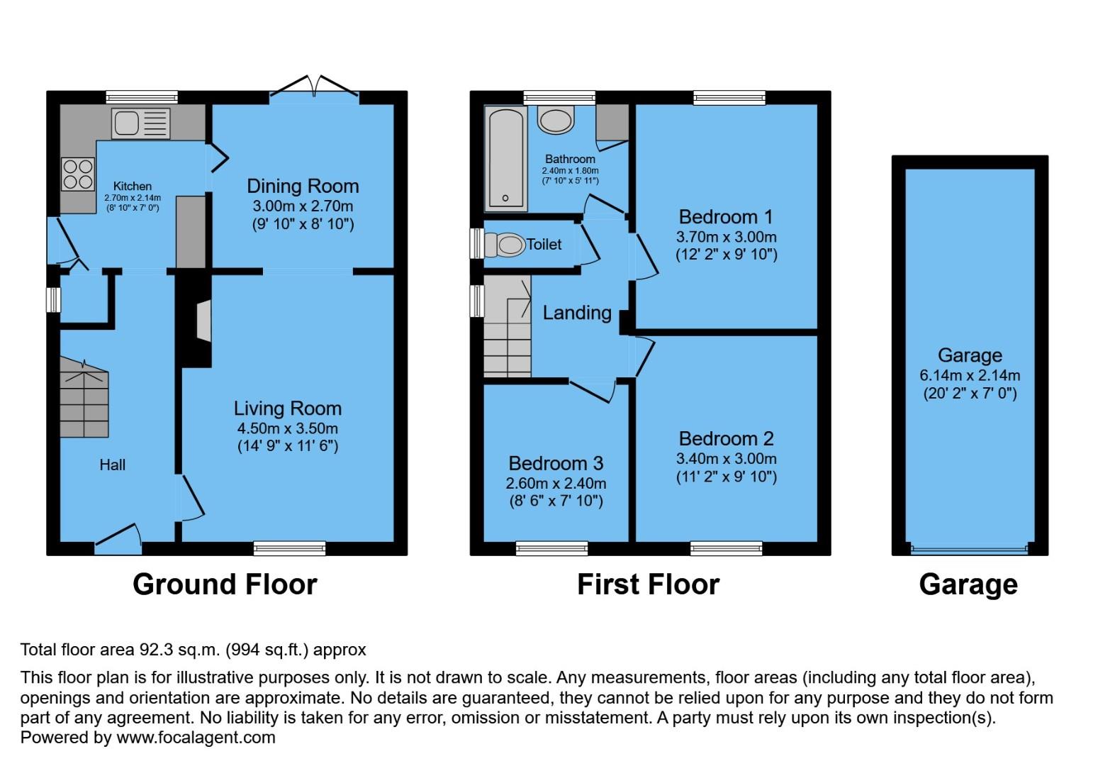2, Thoresby Place, Chesterfield floorplan