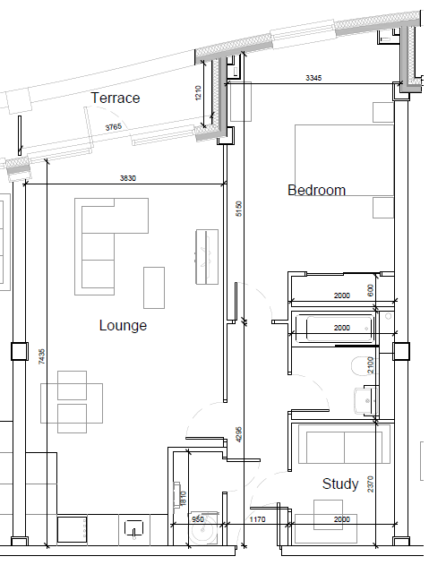 Flat 222 The Quadrant, 150, Sand Pits, Birmingham floorplan