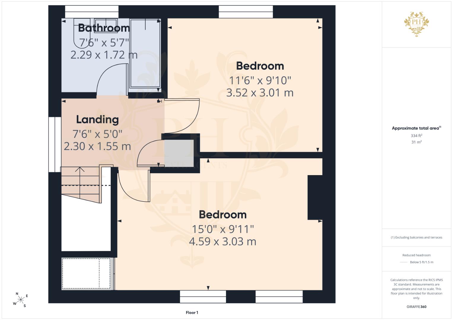 15, Downham Avenue, Middlesbrough floorplan