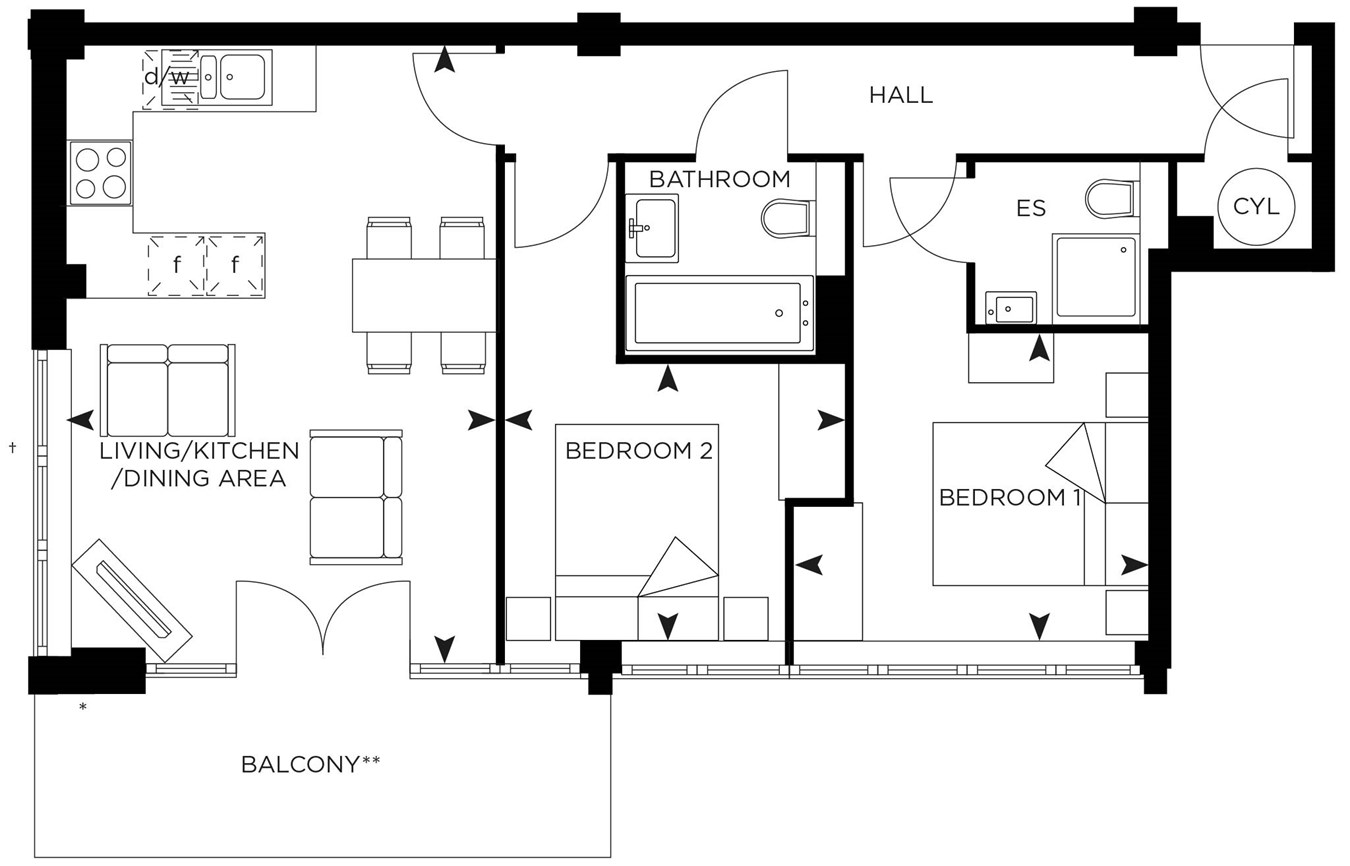 2 Bedrooms Flat to rent in West Stockwell Street, Colchester CO1