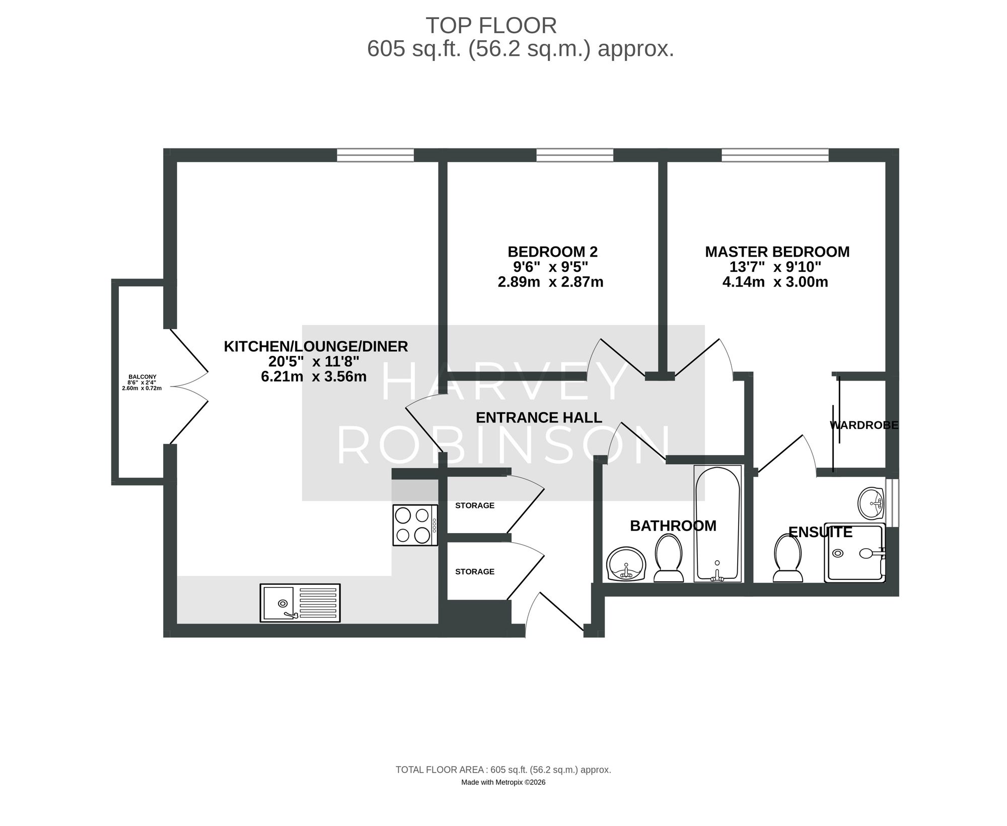 54 Linton Close, St. Neots floorplan