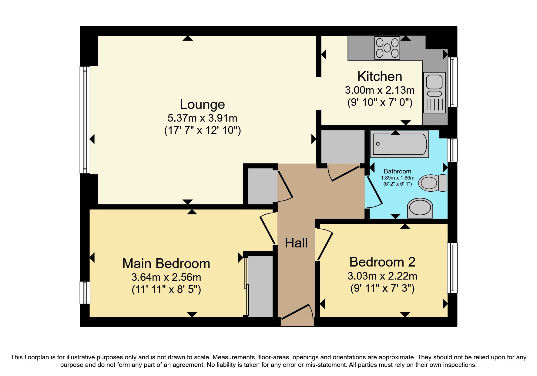 Craigielea Road, Renfrew, Renfrewshire PA4, 2 bedroom flat for sale