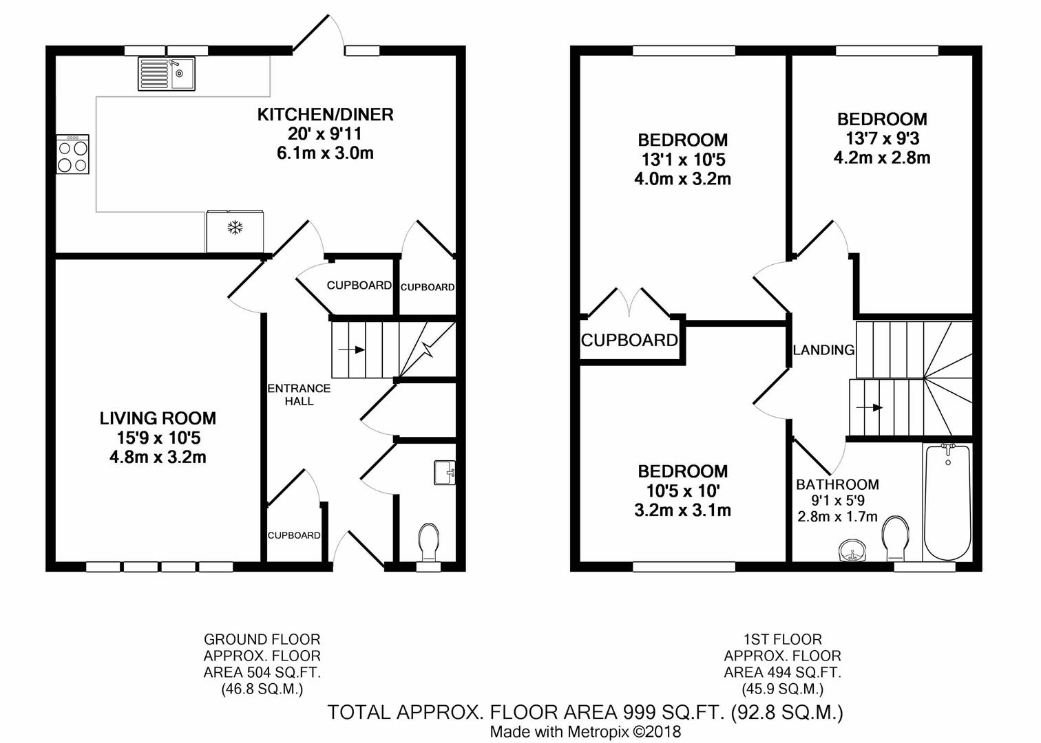 3 Bedrooms Terraced house to rent in Jodrell Close, Isleworth TW7