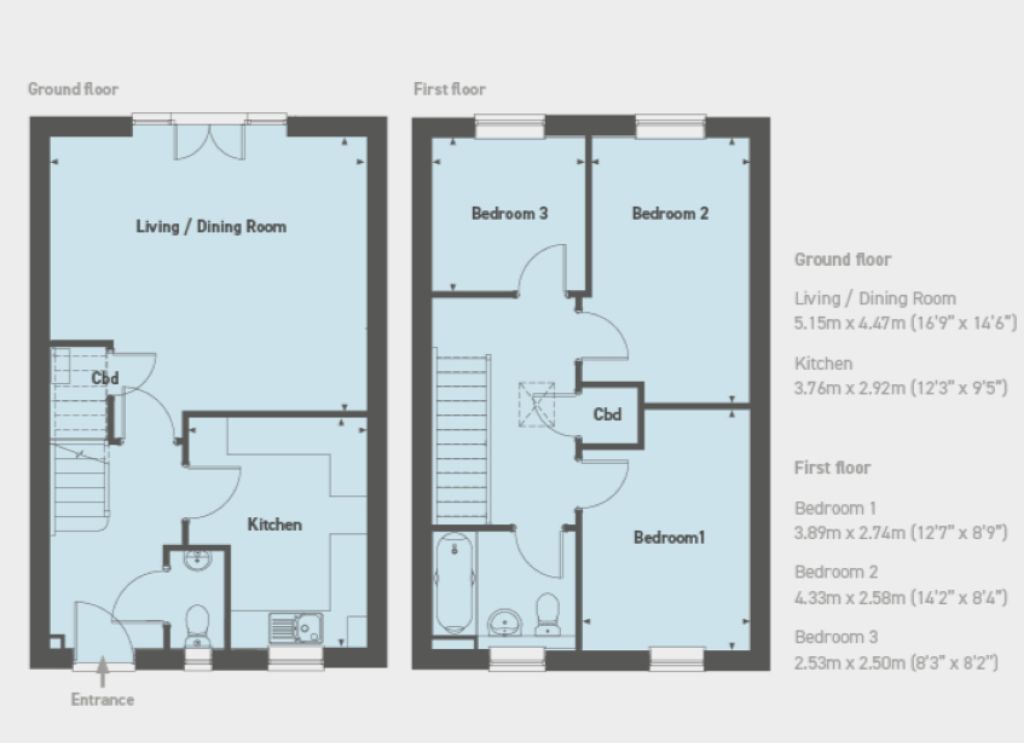 Plot 76, The Paddocks, 34, Greensand Close, Sandy floorplan
