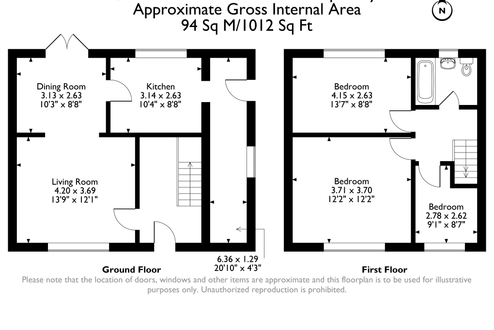 22, Parkside Avenue, Newcastle upon Tyne floorplan