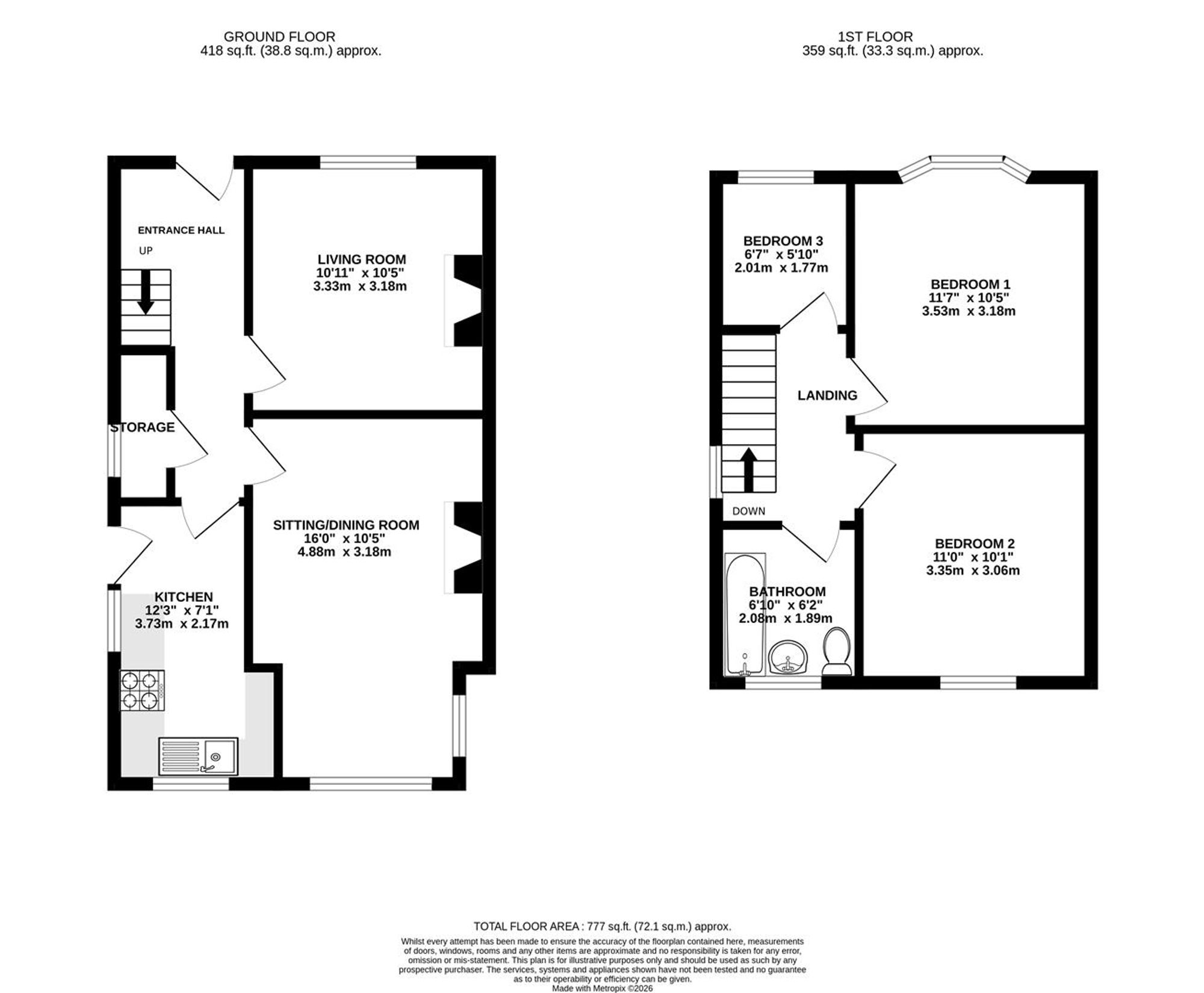 19, Franklyn Drive, Chesterfield floorplan