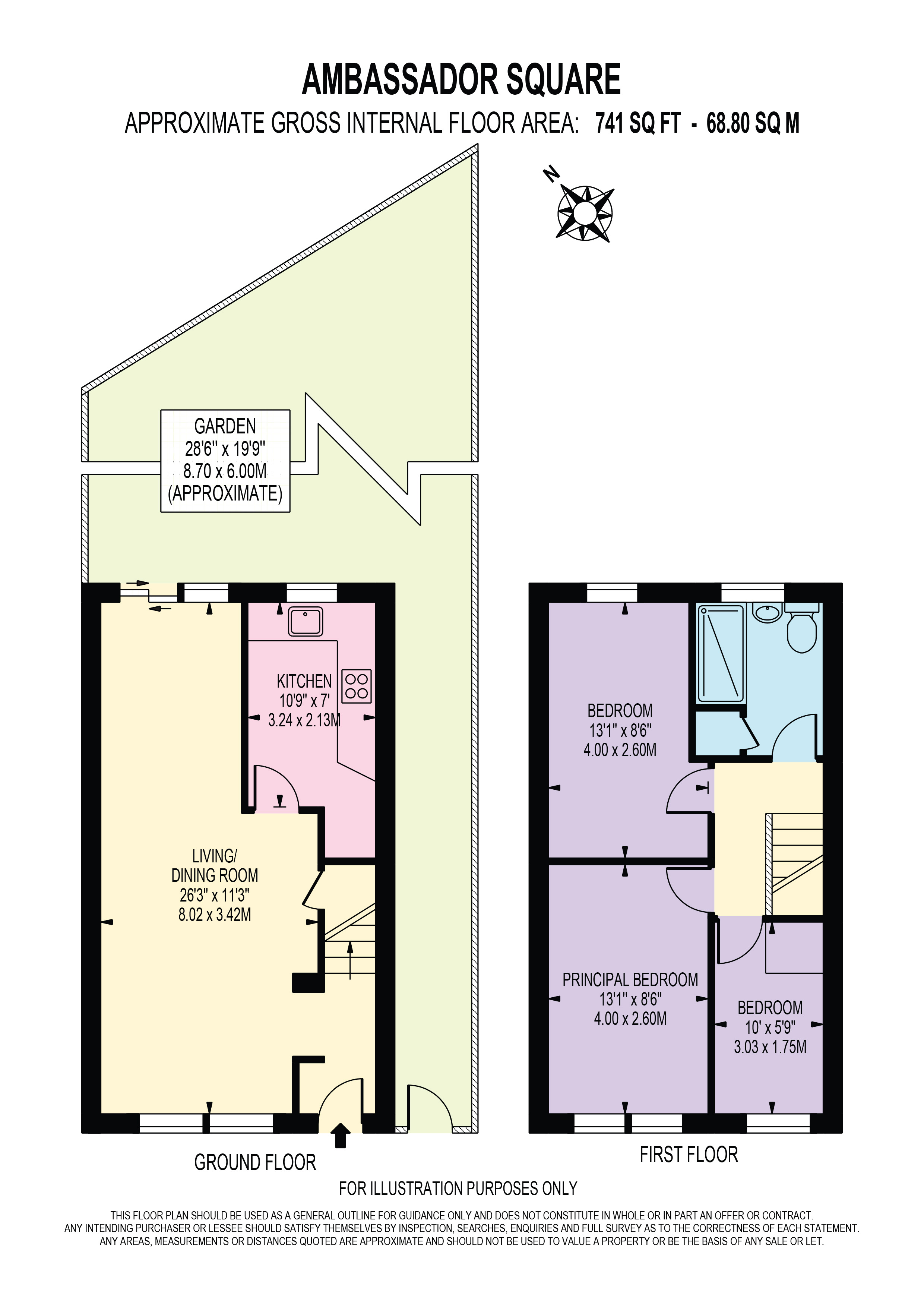 13, Ambassador Square, London floorplan
