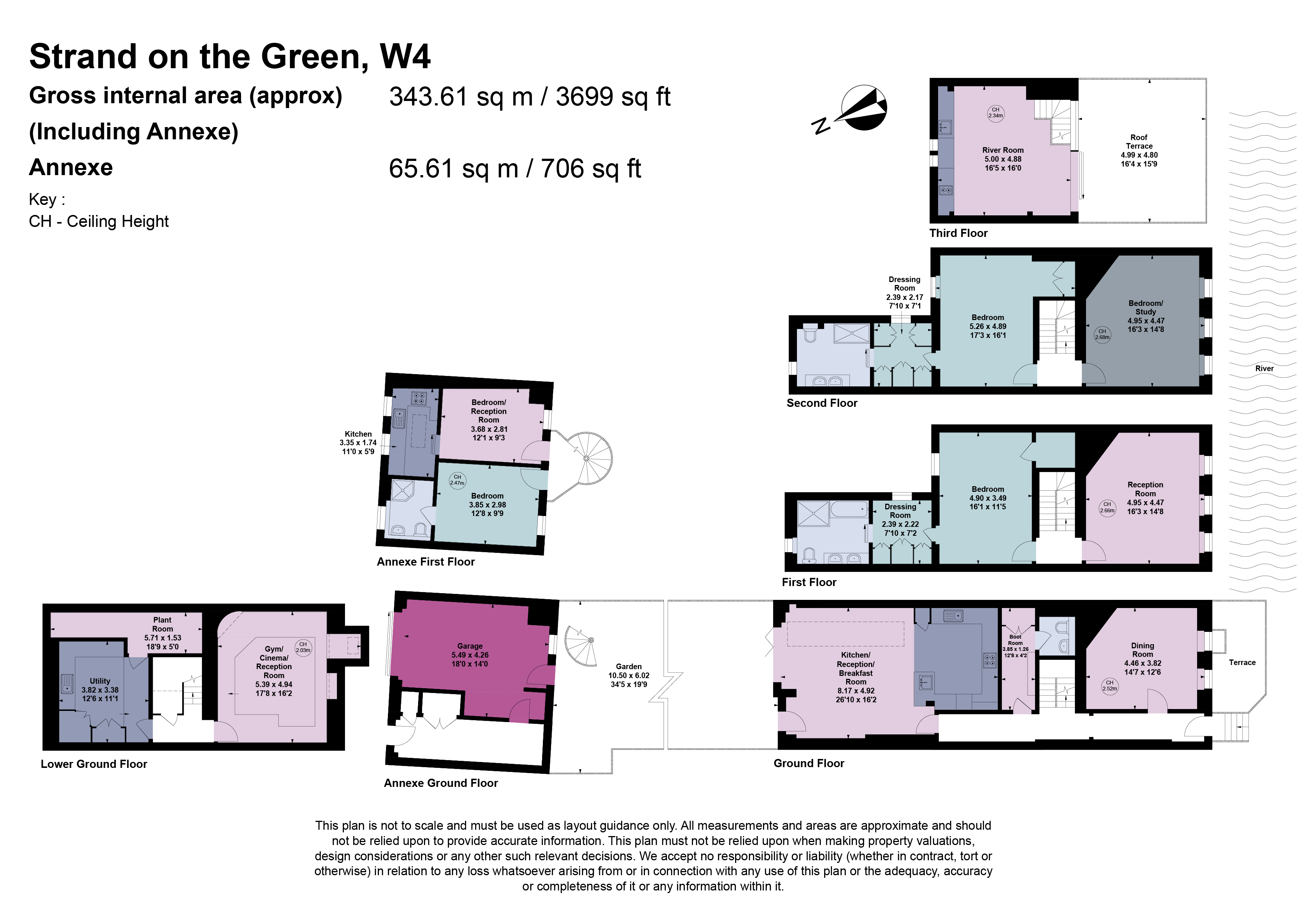 Carlton House, 68, Strand on the Green, London floorplan