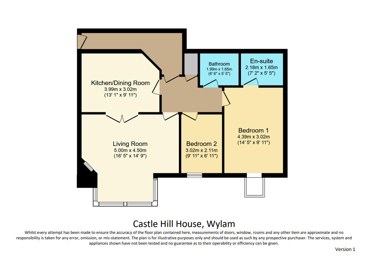 37, Castle Hill House, Wylam floorplan