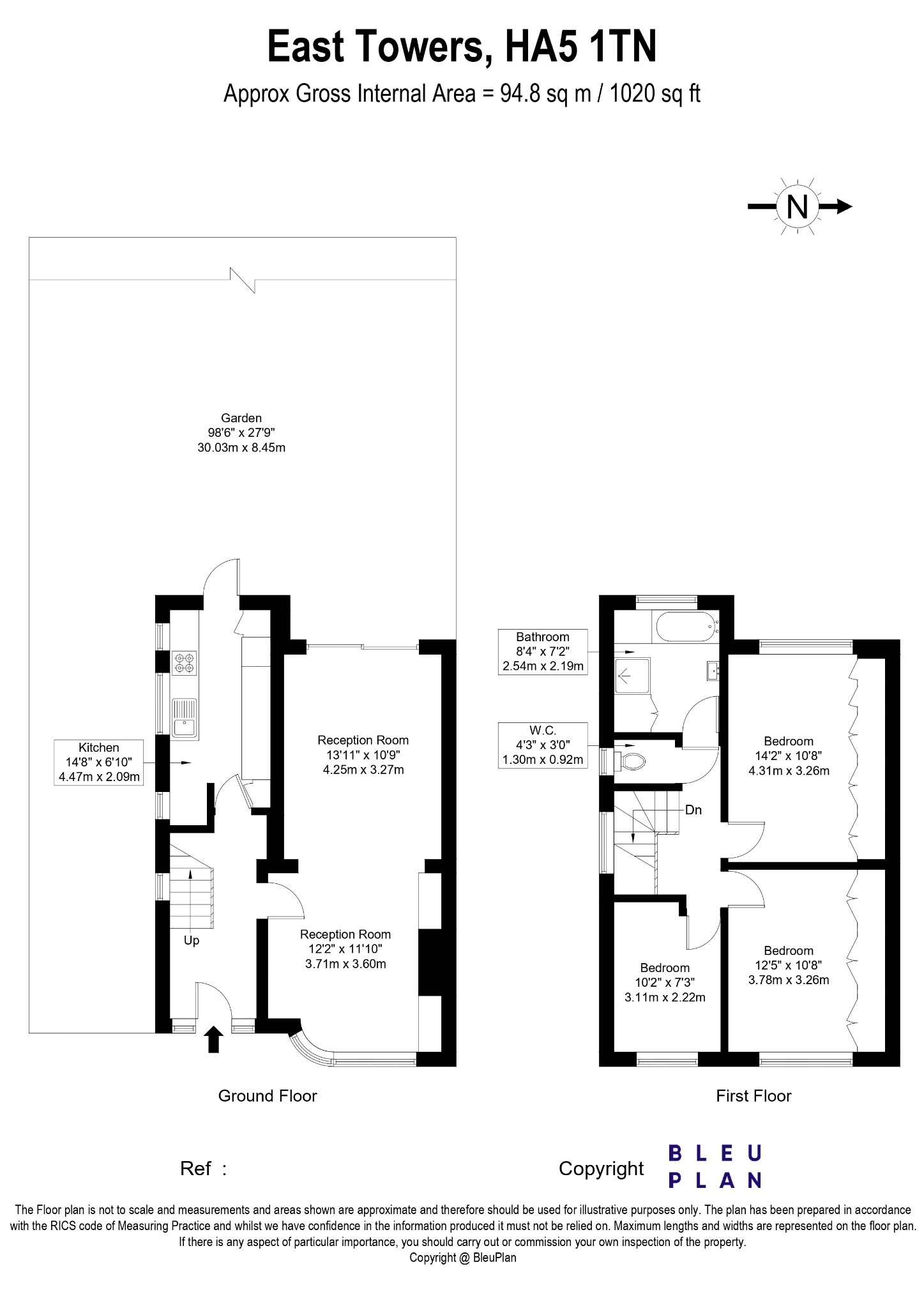 29, East Towers, Pinner floorplan
