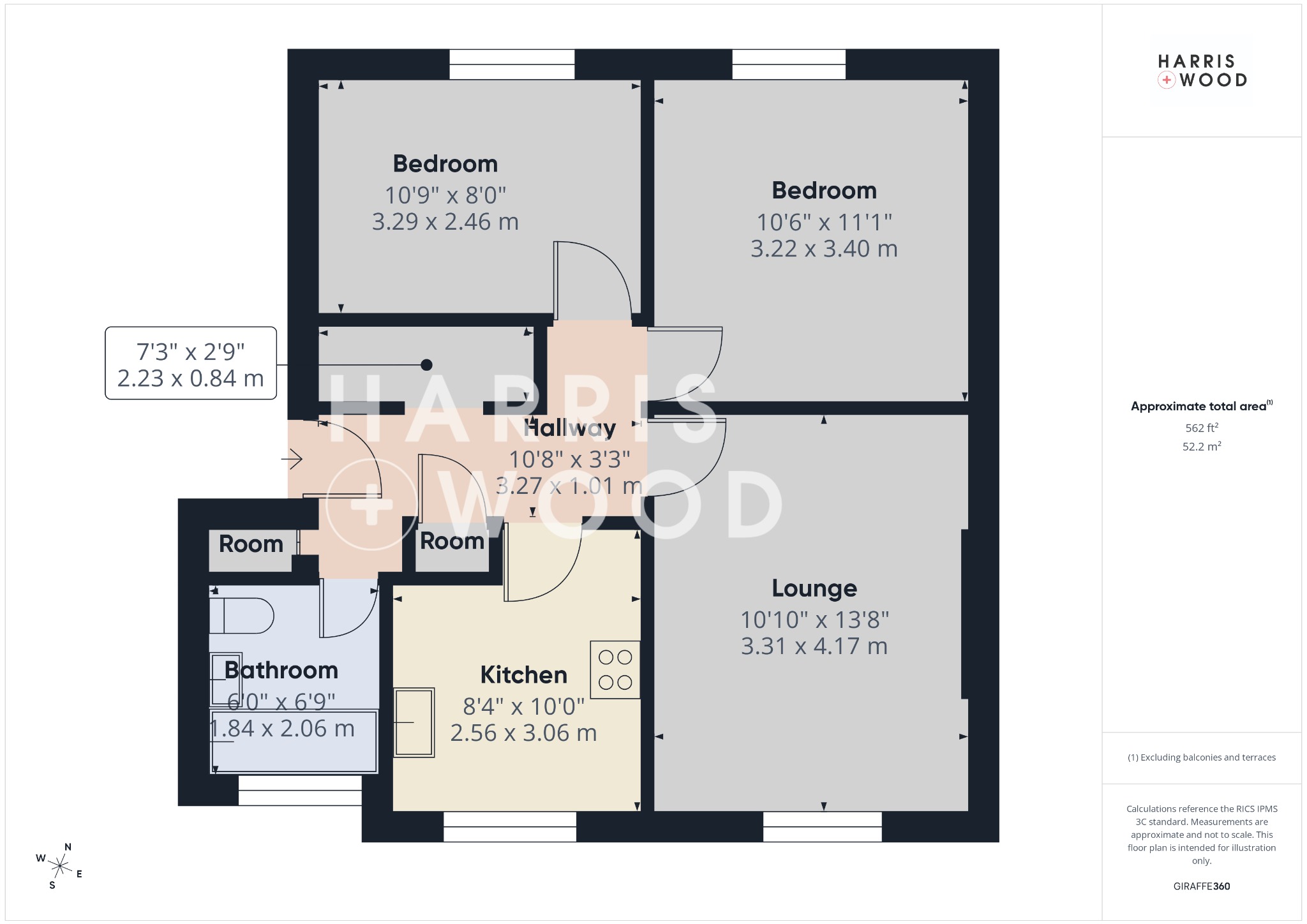 43 Shortridge Court, Witham, Essex floorplan
