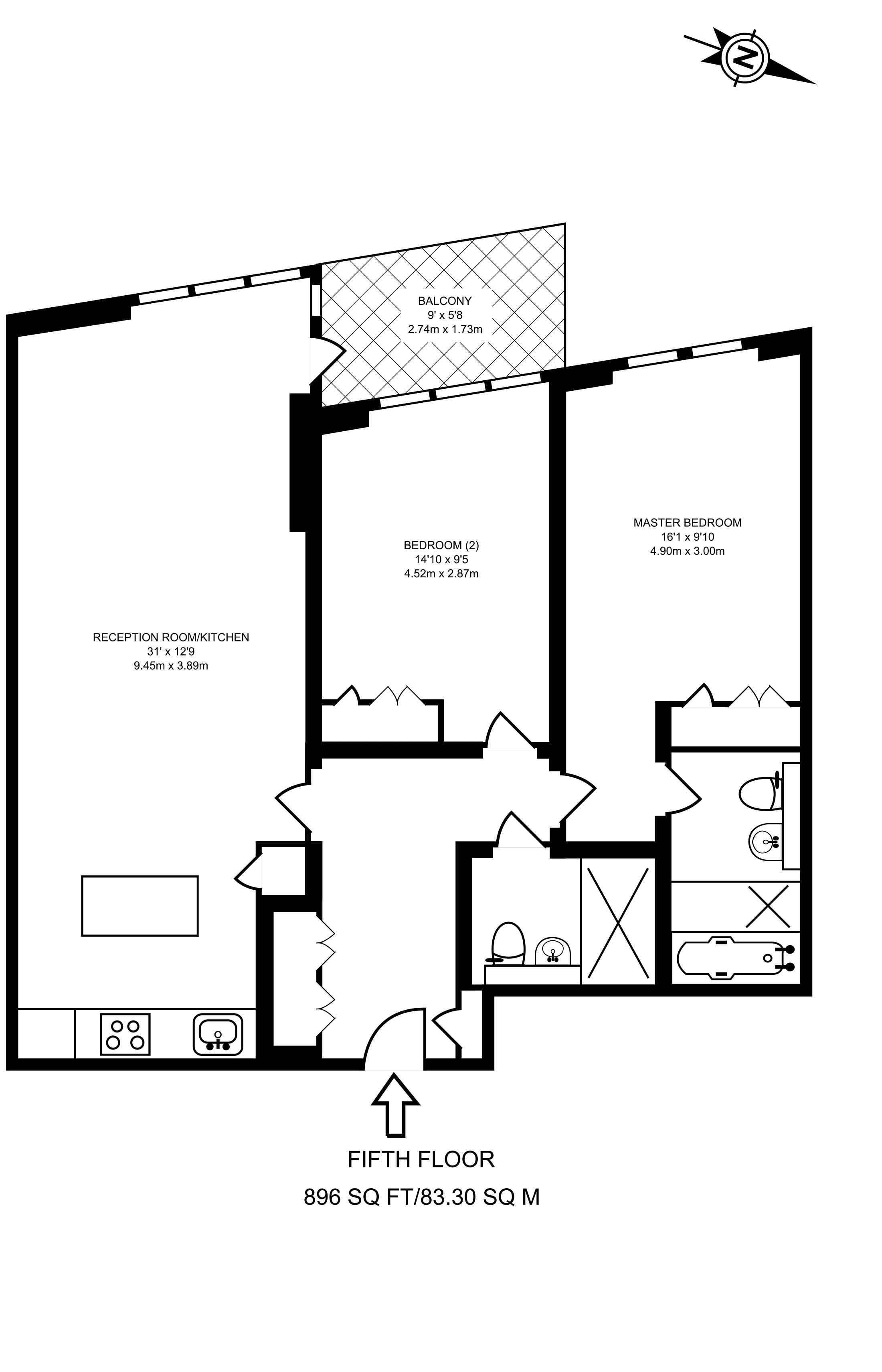 2 Bedrooms Flat for sale in Eastfields Avenue, Wandsworth SW18