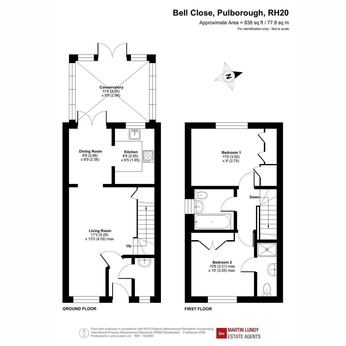4, Bell Close, Pulborough floorplan