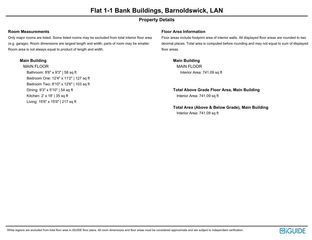 Flat 1, 1, Bank Buildings, Lancashire floorplan