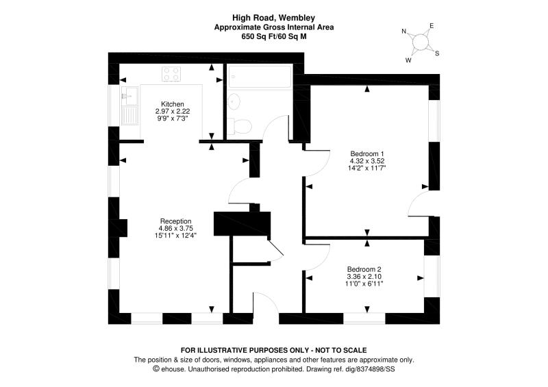 2 Bedrooms Flat for sale in Charles Goddard House, High Road, Wembley HA0