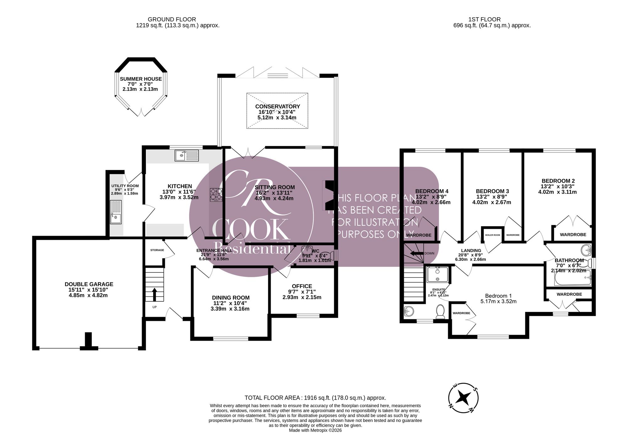 4 Coln Rise, Cheltenham floorplan