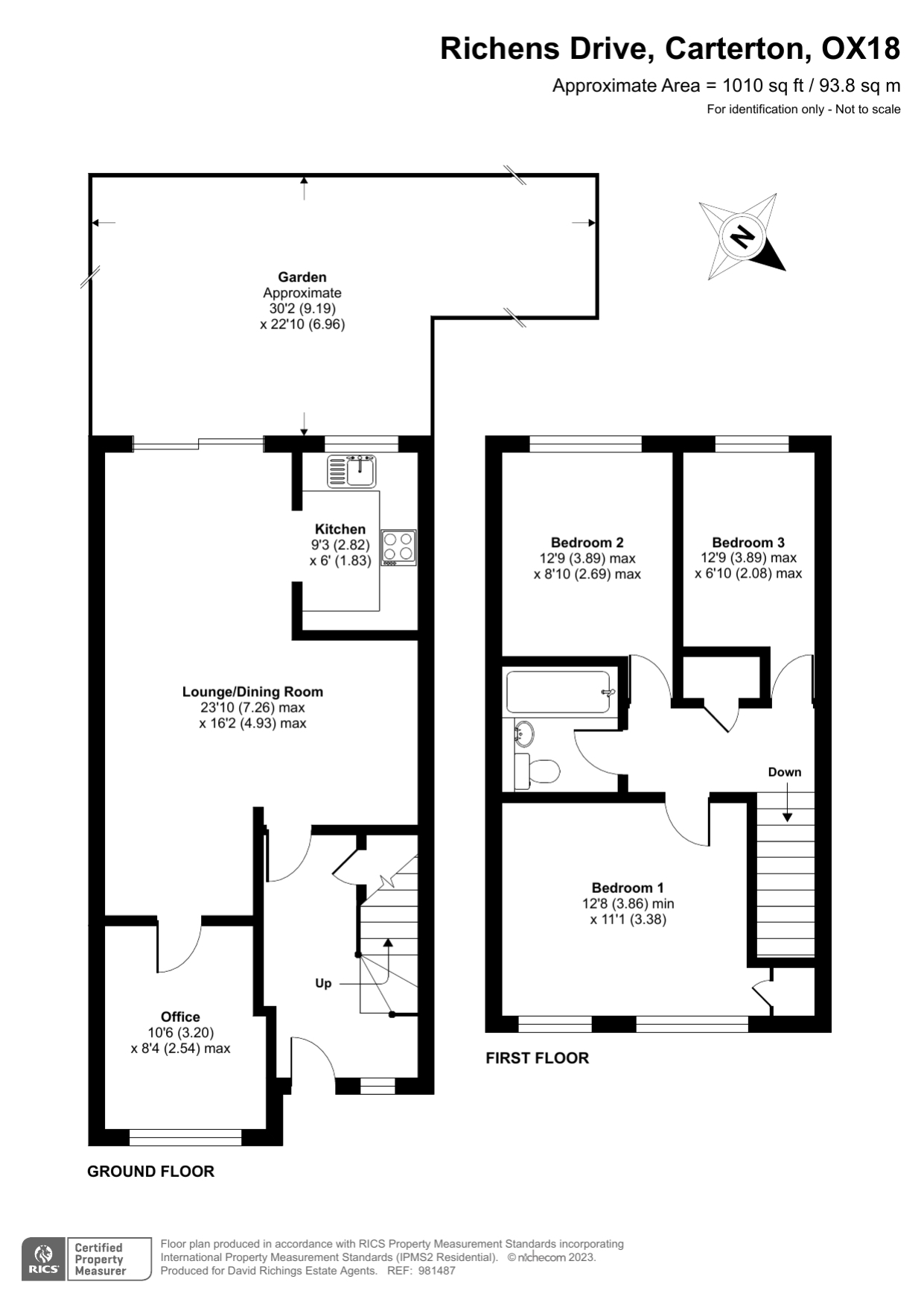 Richens Drive, Carterton, Oxfordshire OX18, 3 bedroom terraced house