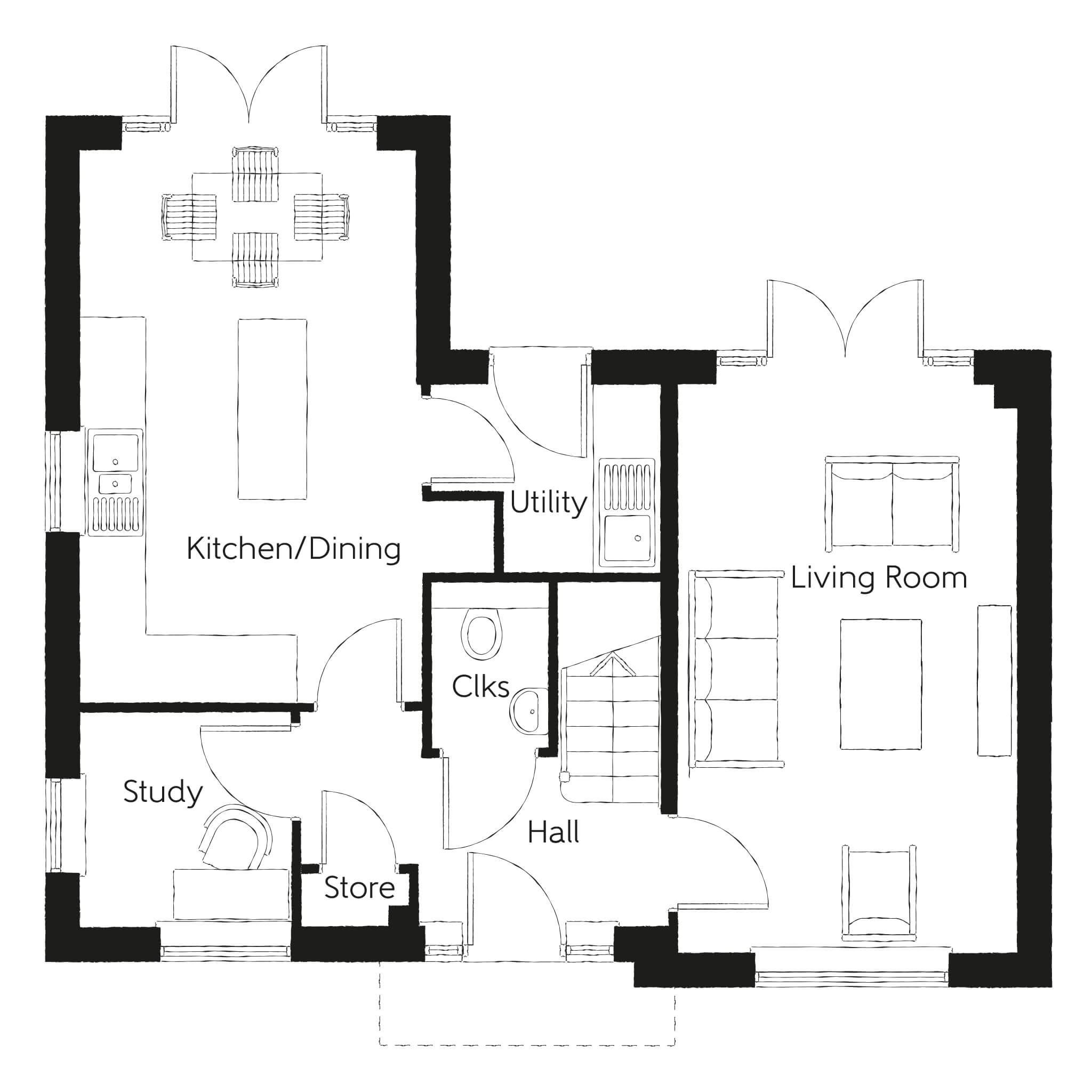 234, Isaac's Lane, Burgess Hill floorplan