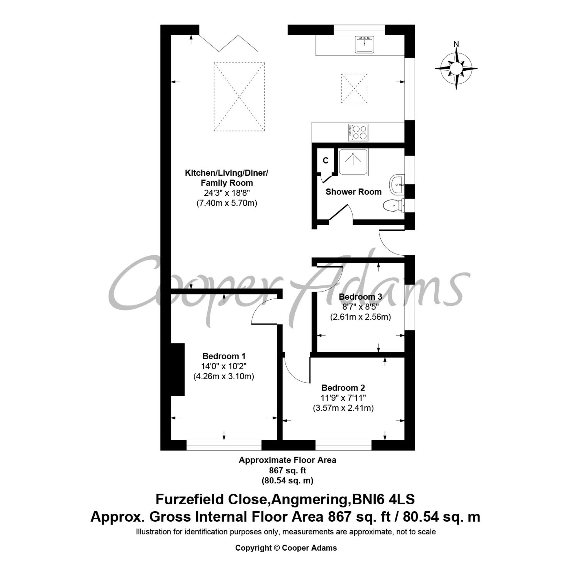 9 Furzefield Close, Littlehampton floorplan