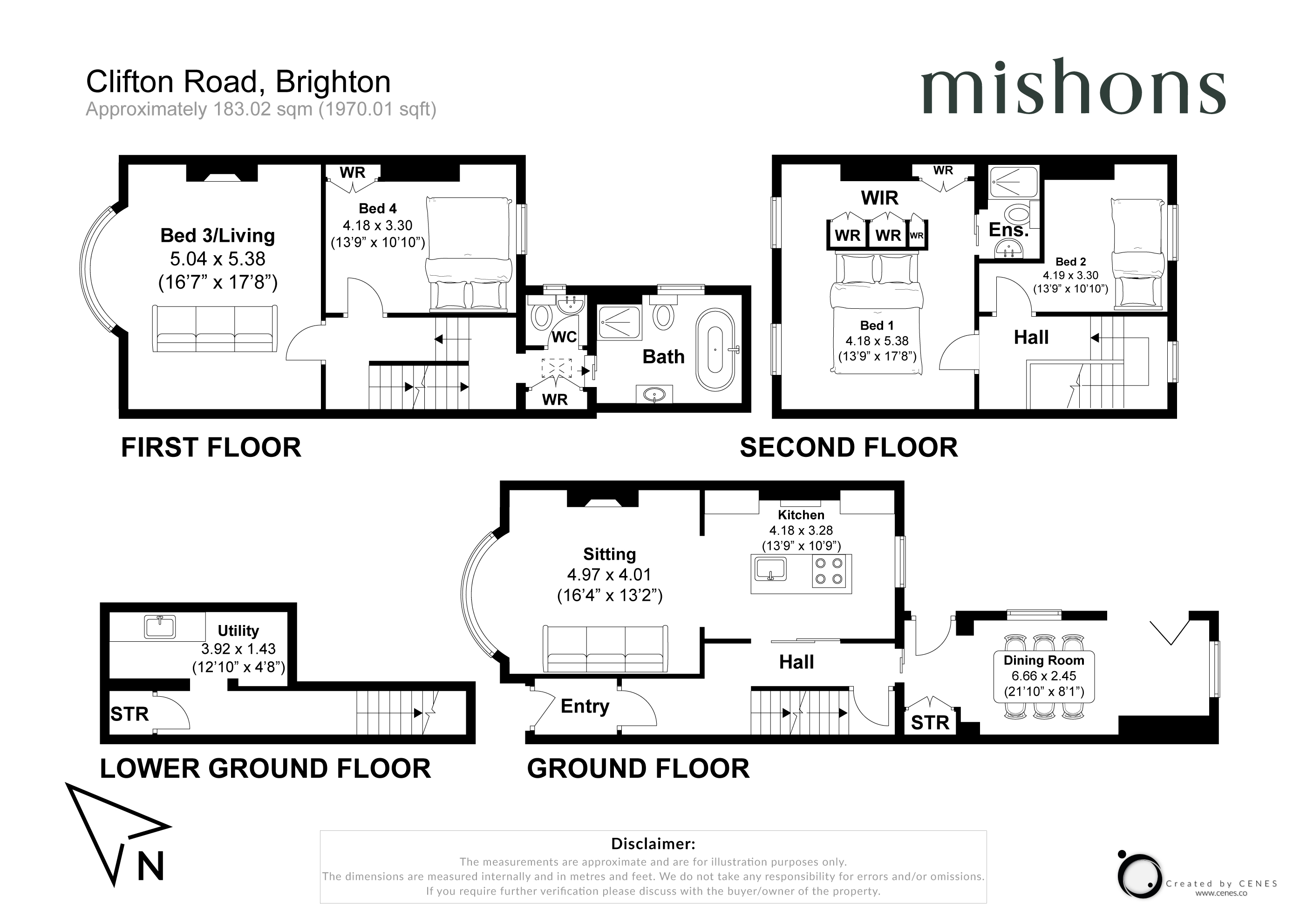 1, Clifton Road, East Sussex floorplan
