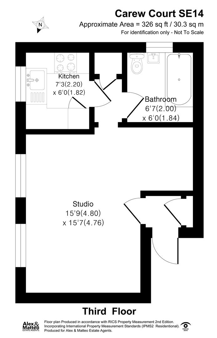 Flat 13 Carew Court, 3, Samuel Close, London floorplan