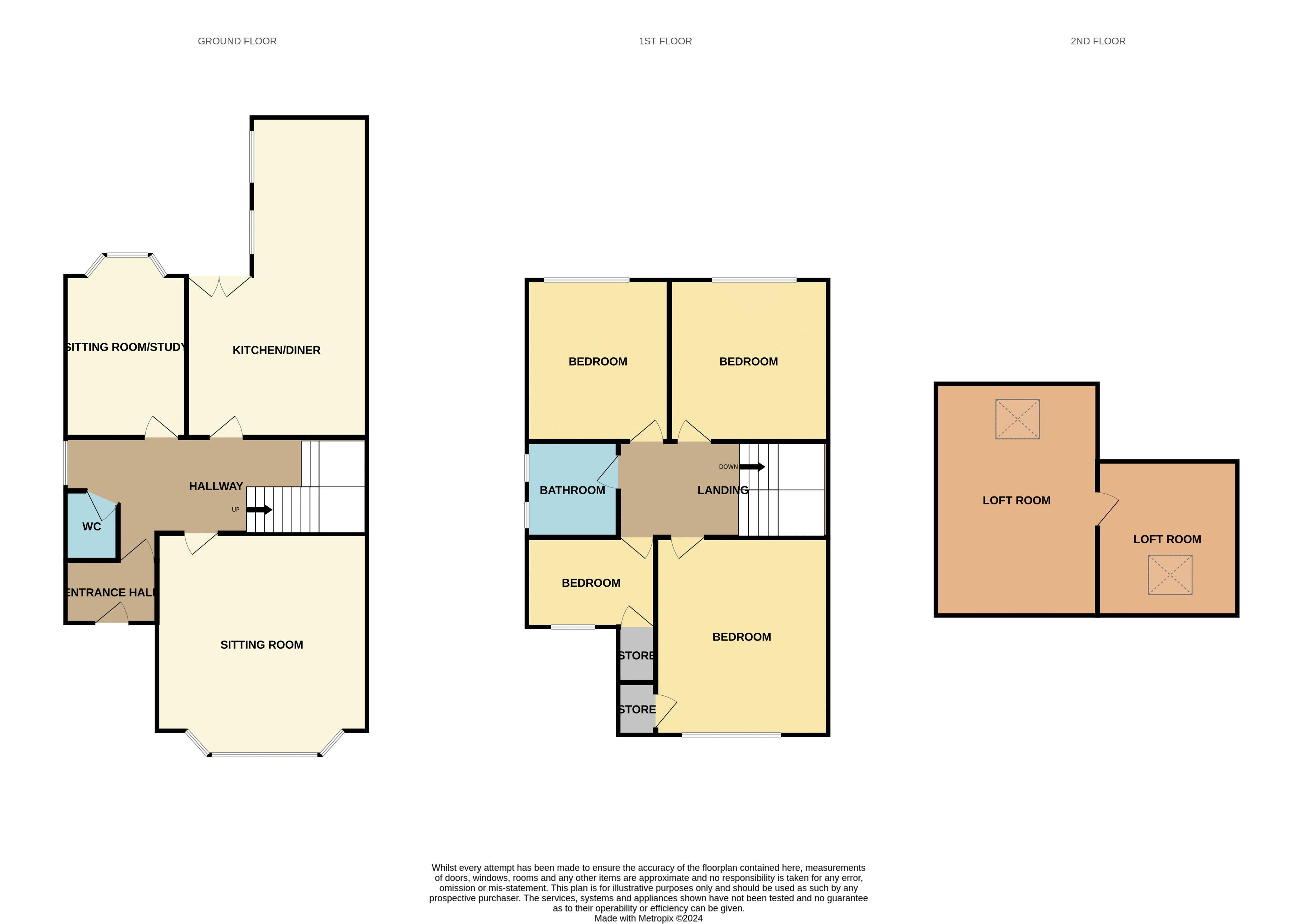 77, Rhos Road, Rhos on Sea floorplan