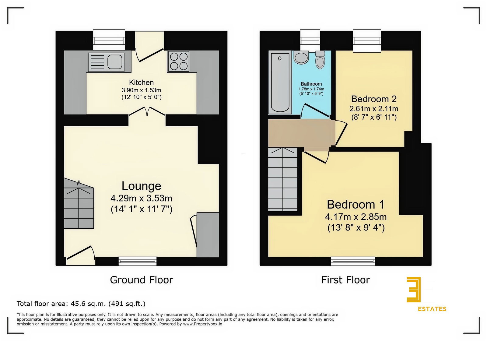 13, Cwlach Street, Llandudno floorplan