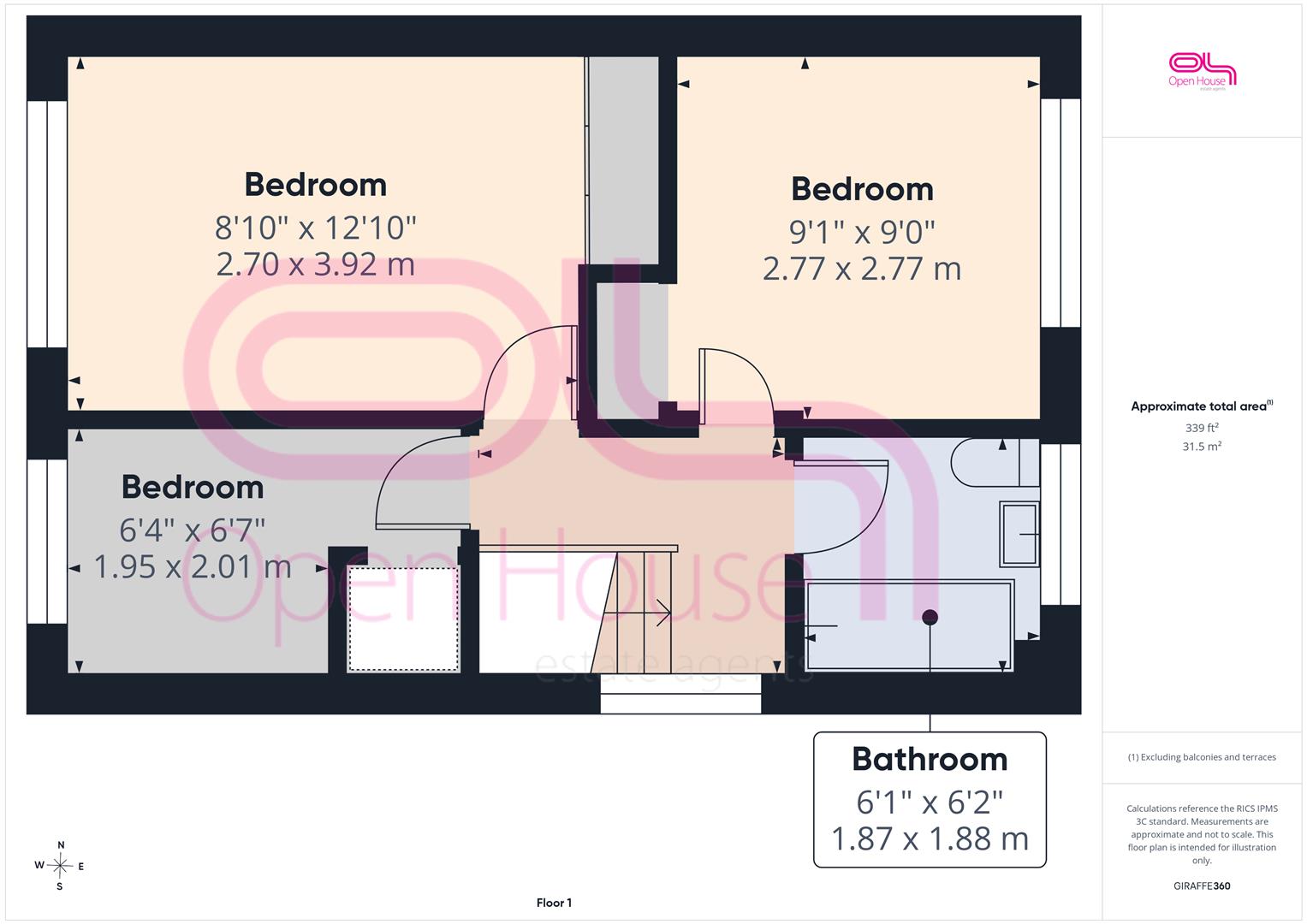 3, Hairpin Croft, Peacehaven floorplan
