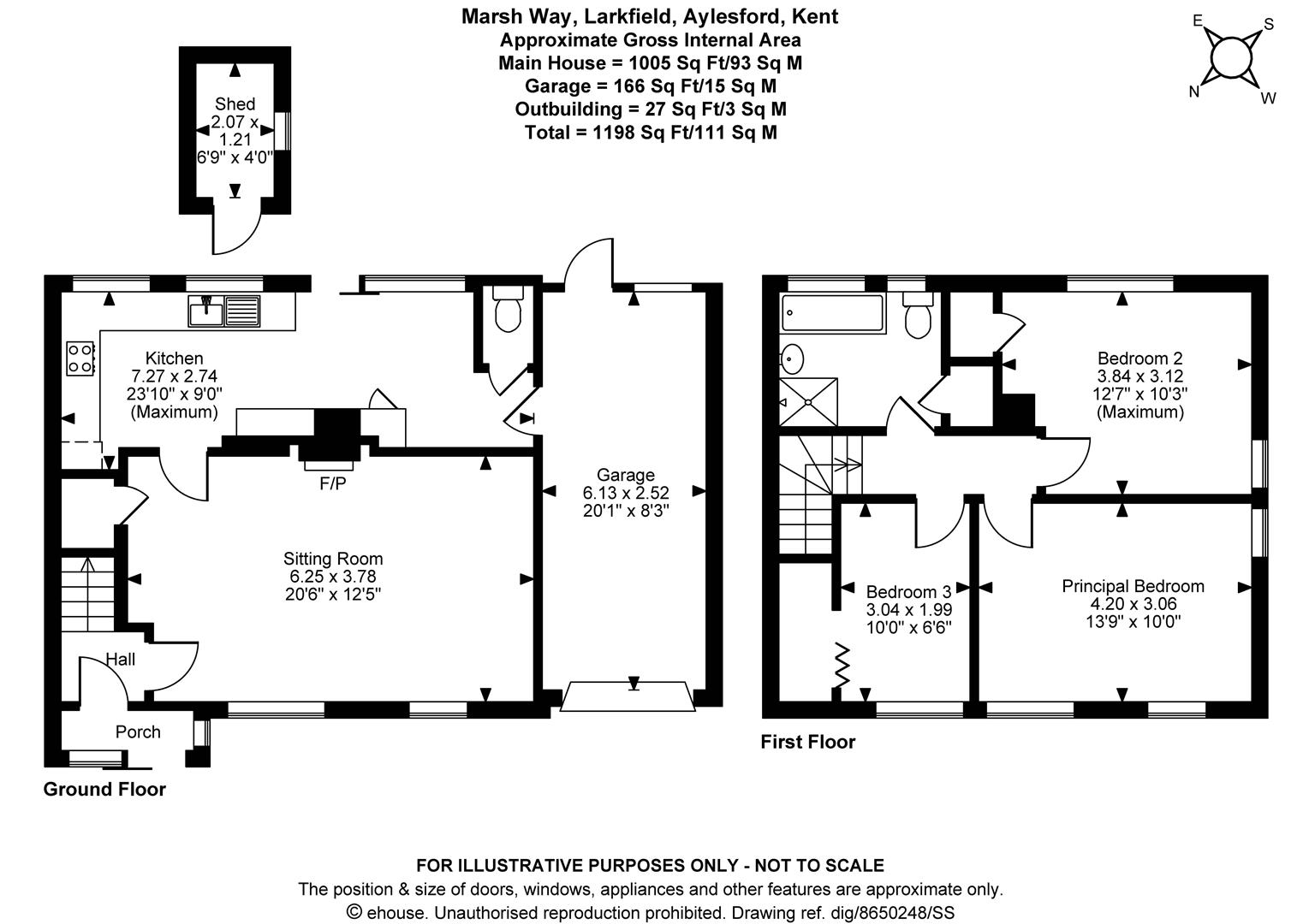 2, Marsh Way, Aylesford floorplan
