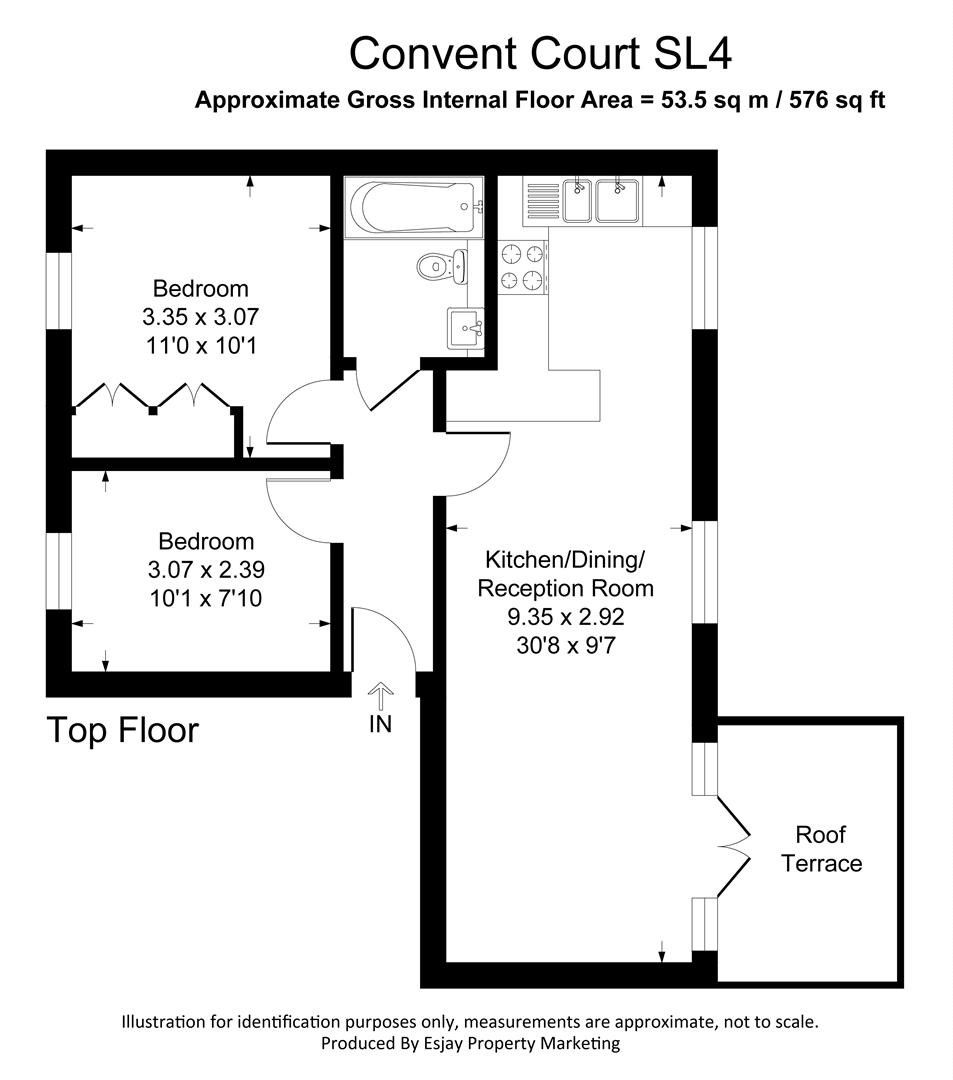 Apartment 62, Convent Court, Hatch Lane, Windsor floorplan
