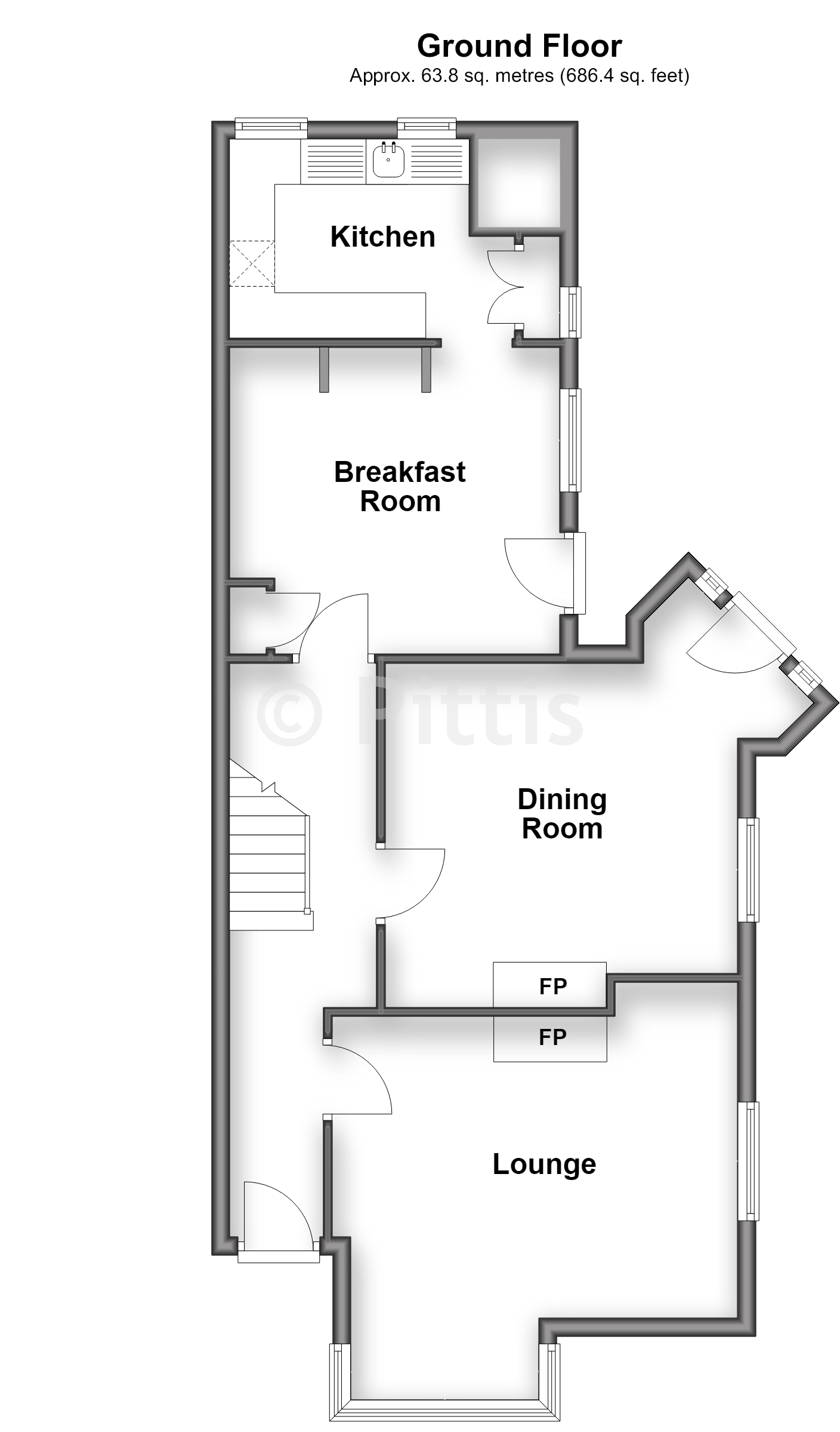 York Cottage, York Road, Totland Bay floorplan