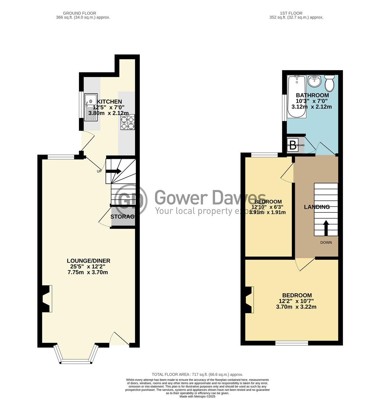 71, Malvern Road, Grays floorplan