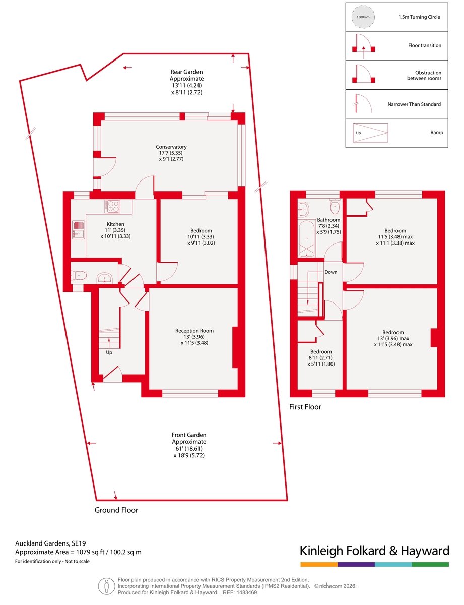 2,, Auckland Gardens, London floorplan