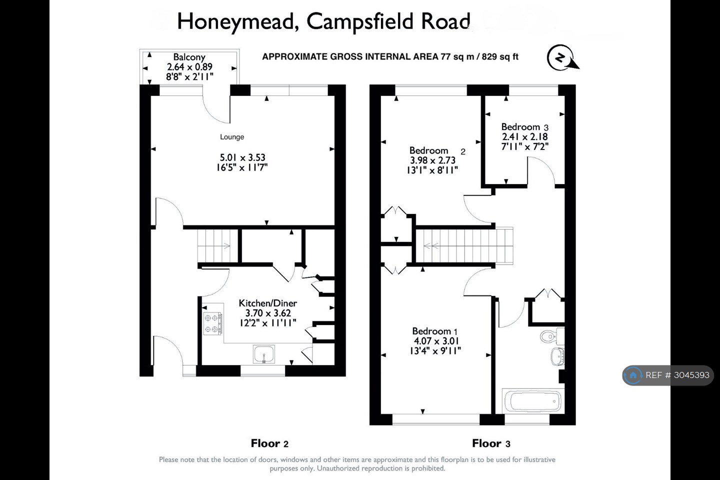 Honeymead, Campsfield Road, London floorplan
