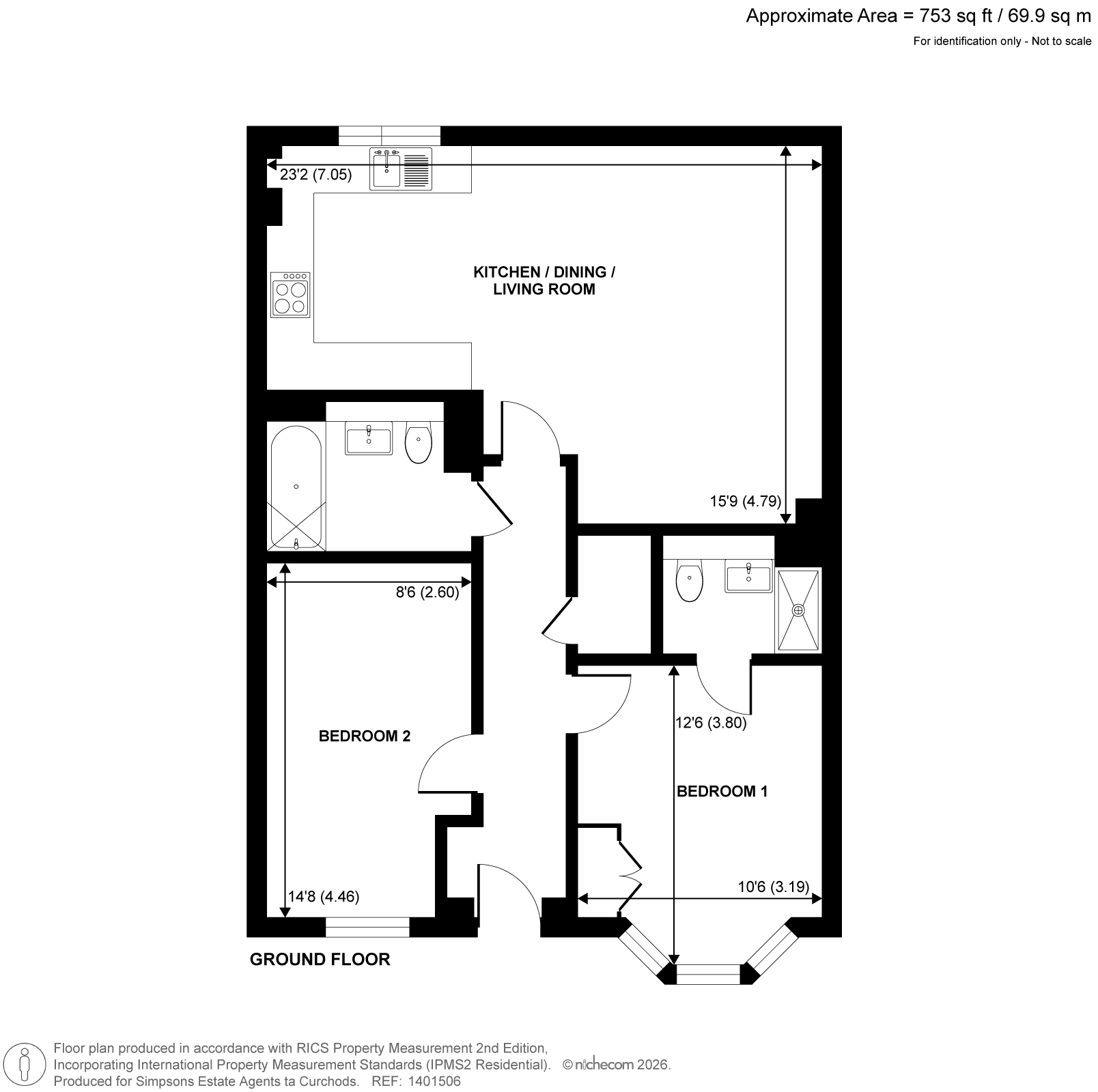 9, Albright Gardens, Walton-On-Thames floorplan