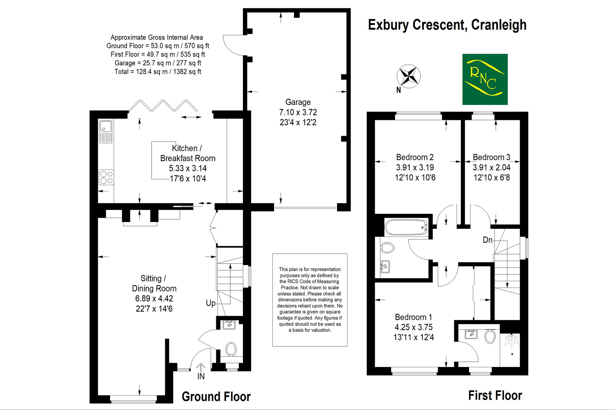 13 Exbury Crescent, Cranleigh floorplan