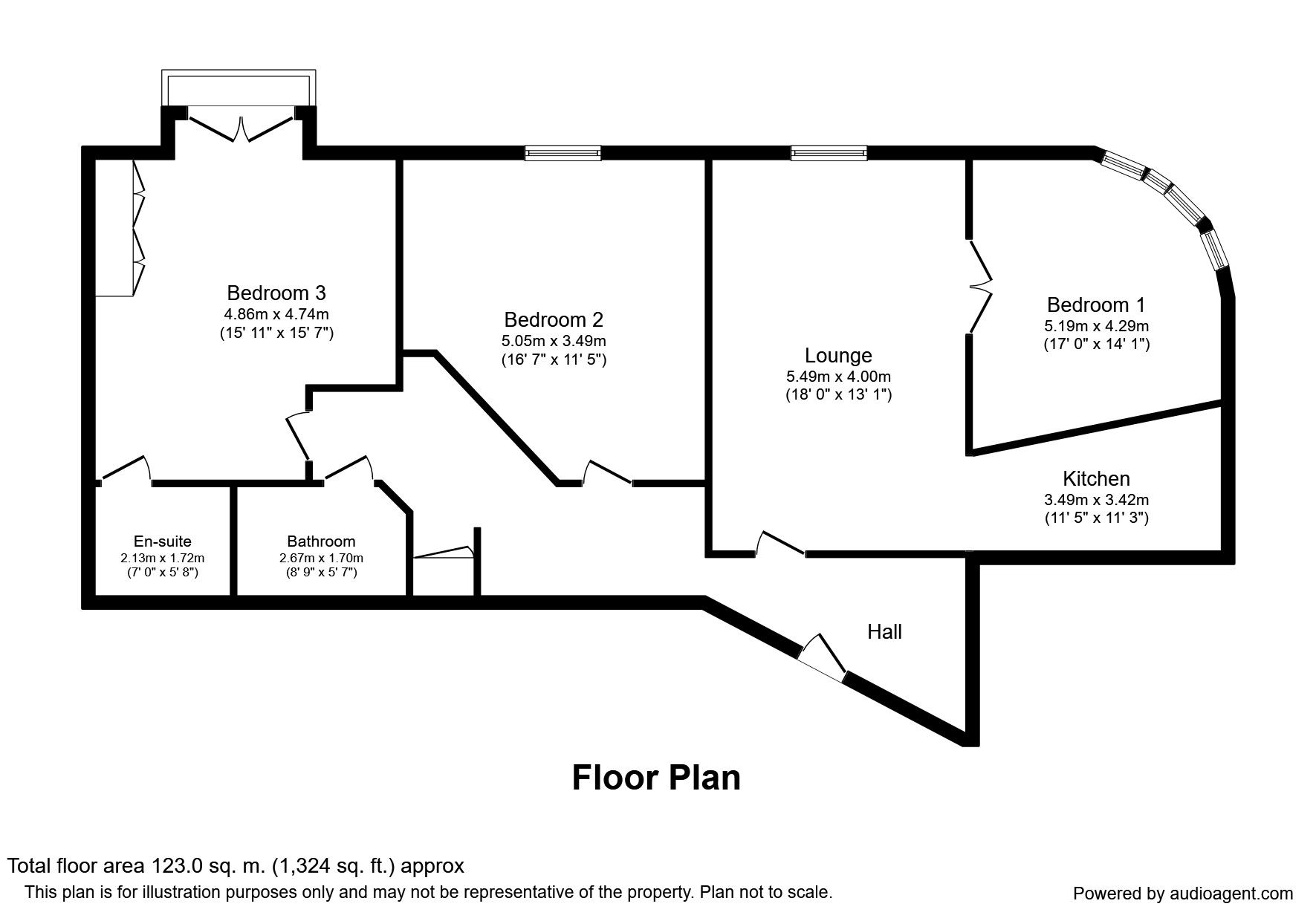 3 Bedrooms Flat to rent in Middlewood Street, Salford M5