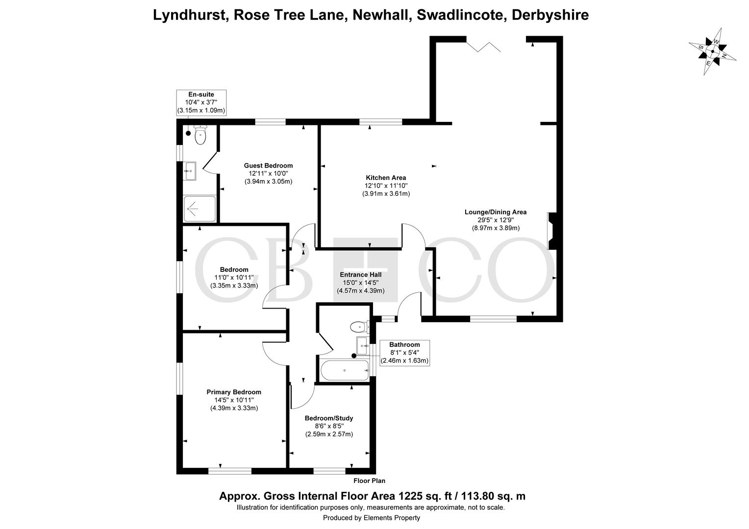 Lyndhurst, Rose Tree Lane, Swadlincote floorplan