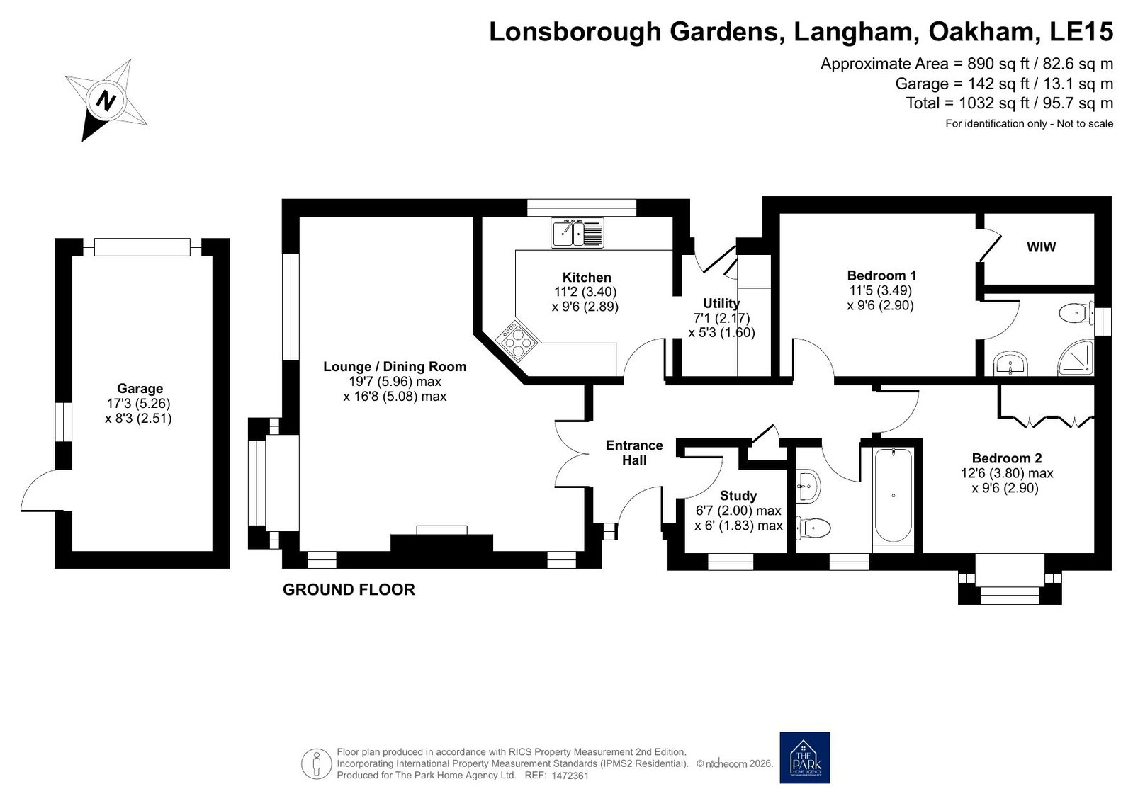 4, Lonsborough Gardens, Oakham floorplan