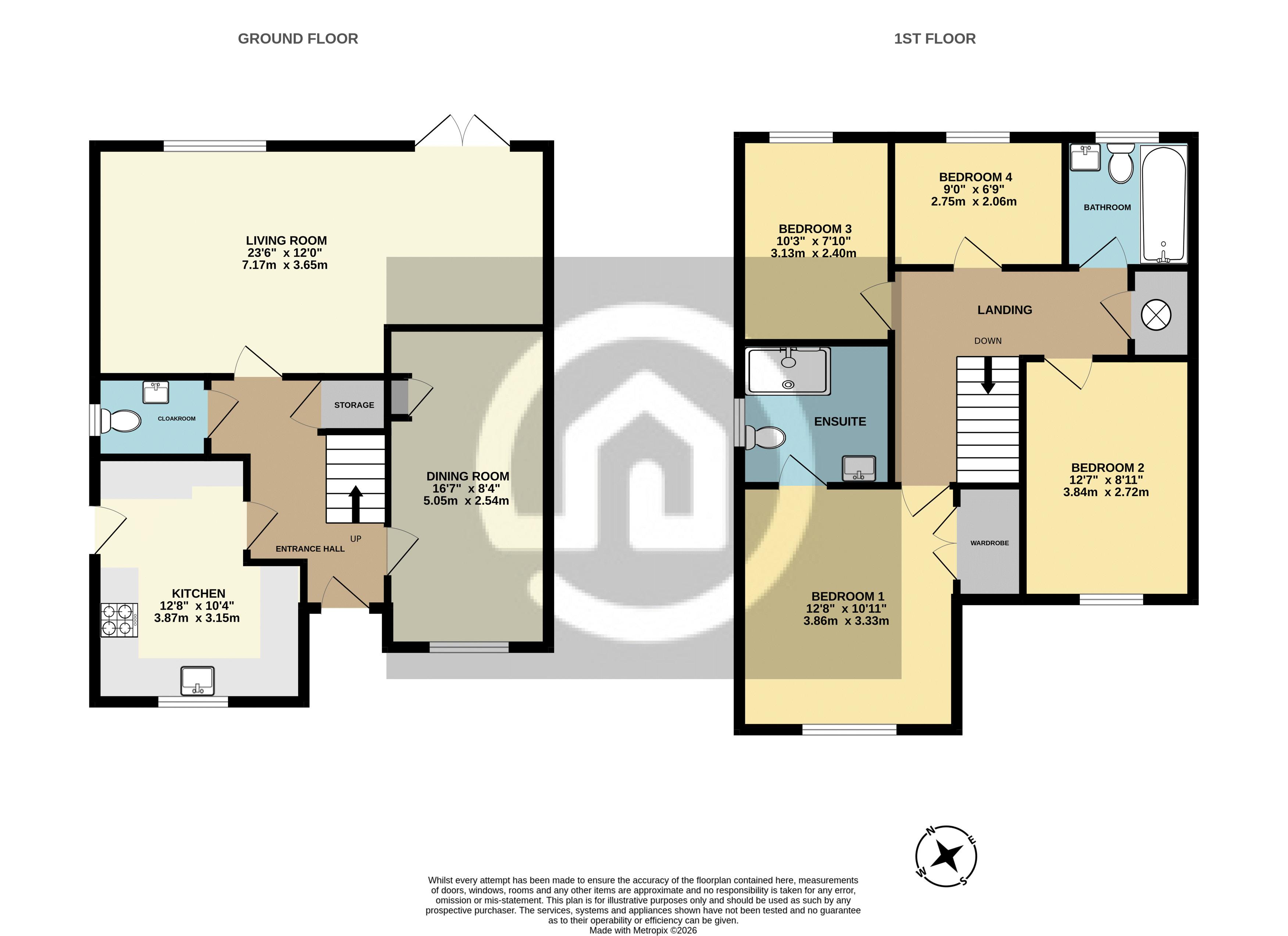 20, Canons Close, Bedford floorplan
