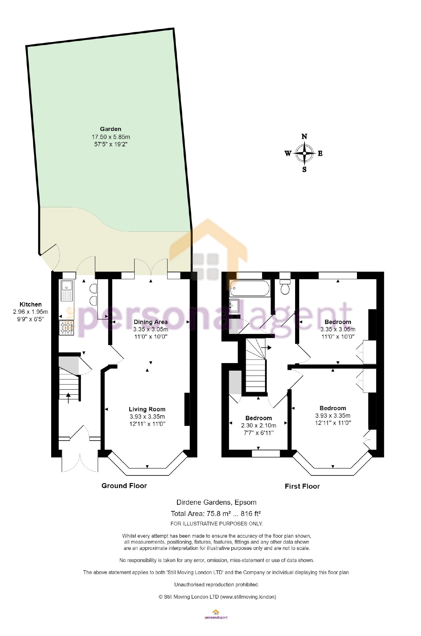3 Bedrooms Semi-detached house for sale in Dirdene Gardens, Epsom, Surrey KT17