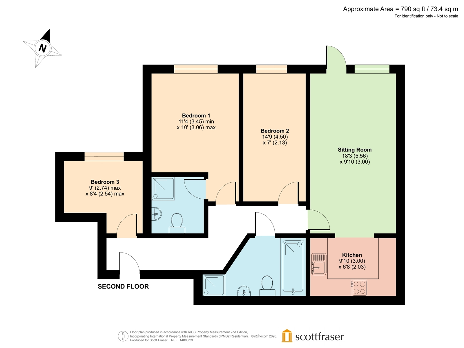 80, Beech Road, Oxford floorplan